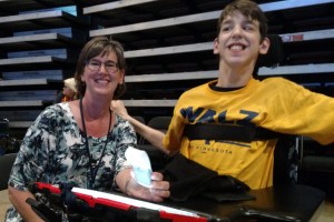 Kris and Justin smiling