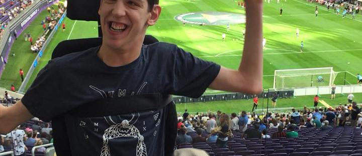 Justin in US Bank stadium