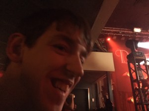 Close up of Justin smiling